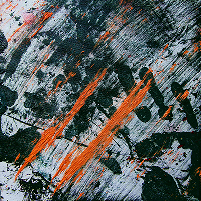 acryl-on-canvas some abstract handprint