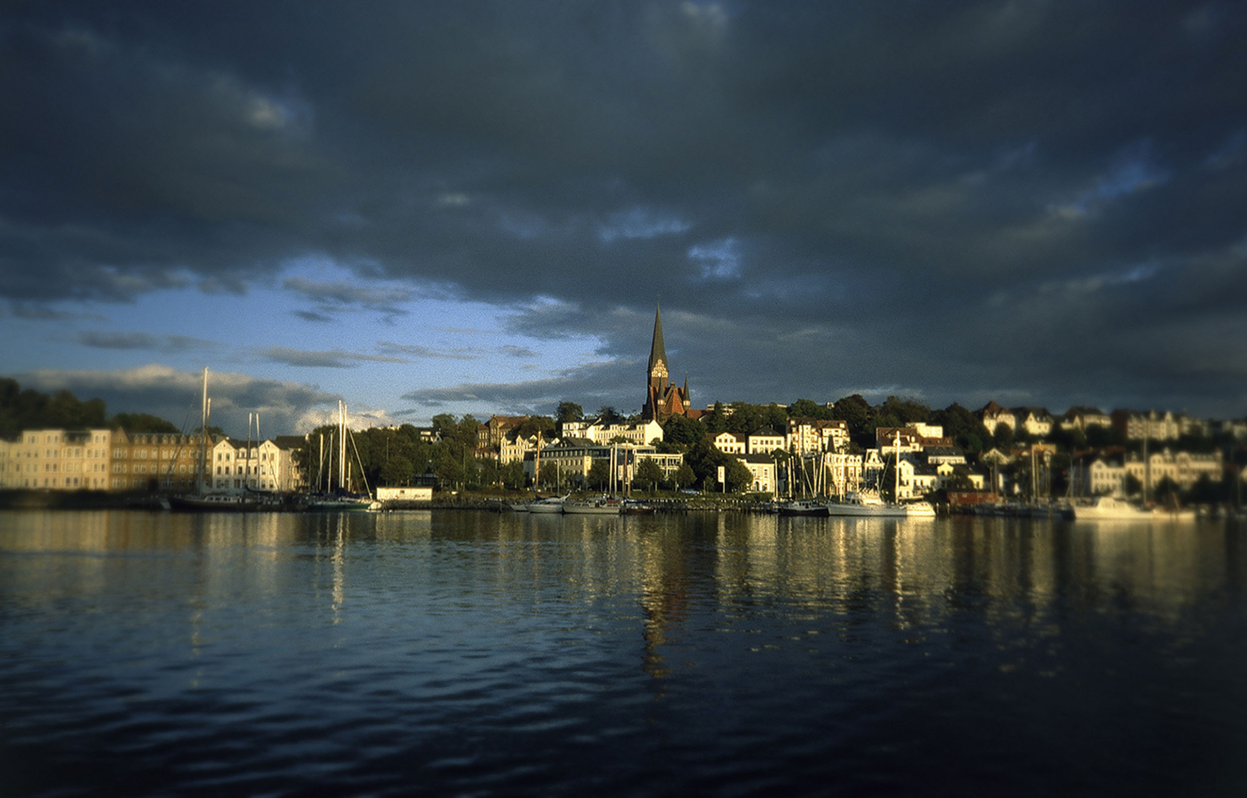Flensburg blick auf das Nordufer